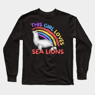 This Girl Loves Sea Lions Seal Long Sleeve T-Shirt